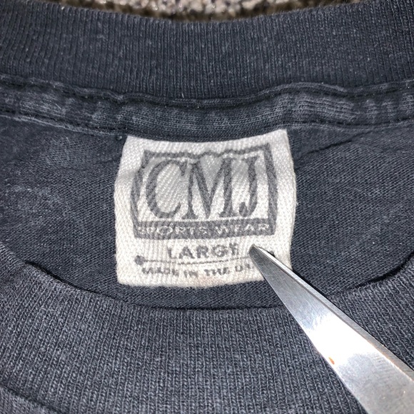 Vintage 90s Survival of the Fittest Biker Wolf Single Stitch Shirt CMJ - Picture 3 of 6